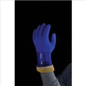   Co KV660 10 10 Blue Kevlar Showa Atlas Yellow PVC Coated Gloves With