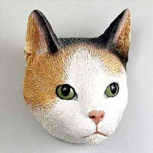  Shorthair, Black/White Cat Head Magnet (2 in): Kitchen 
