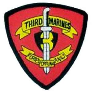  U.S.M.C. 3rd Marine Regiment Patch Red & Yellow 3 Patio 