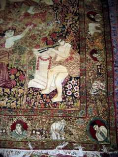 antique LAVAR KERMAN carpet ca 1870s  