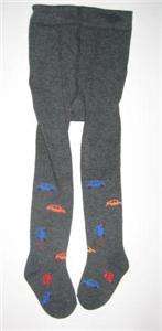   Toddler Girl Legging Thick Cotton Tights Dark Gray with Cars S, M, L