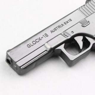 Metal Gun Keyring Key Ring Chain Pistol Gift Glock 18  