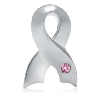   Tourmaline 925 Sterling Silver Breast Cancer RIBBON Pendant  