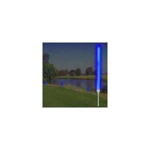  10 Blue Glow Marker Lights with Ground Stakes for Night Golf 