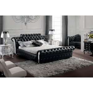  Modern Furniture  VIG  Retro   Contemporary Black Tufted 