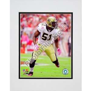   File New Orleans Saints Jonathan Vilma Matted Photo: Sports & Outdoors