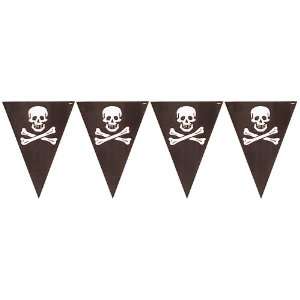  Pirates Birthday Plastic Flag Banners 