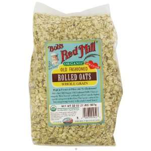  Bobs Red Mill Organic Oats Rolled Regular, 32 oz Health 