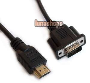   To VGA D SUB 15 pins Male Video AV Adapter Cable For HDTV set top box