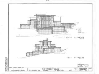 Frank Lloyd Wright, California concrete block home  