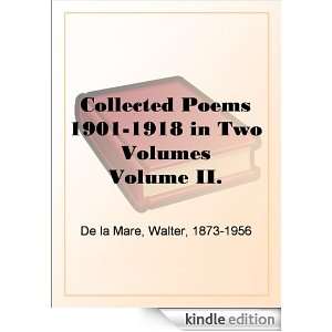   in Two Volumes Volume II. Walter De la Mare  Kindle Store