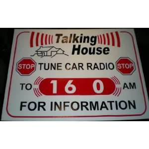  Talking House Radio AM Transmitter Yard Sign Electronics