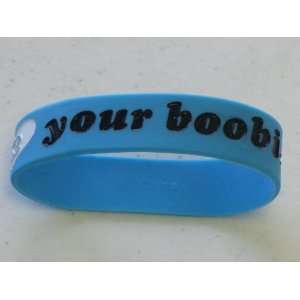  Hot Items Silicone Rubber Bracelet  Heart Your Boobies 