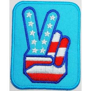 SALE Cheap 2.4 x 3.1 V Victory Hand Finger Sign Signal Clothing 