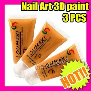 pcs 3D Nails Acrylic Paint Tube For Nail Art freeship S250  