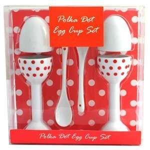 Polka Dot Egg Cup Set 