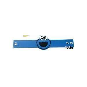  Sesame Street Cookie Monster Bracelet WRISTBAND w/Snaps 