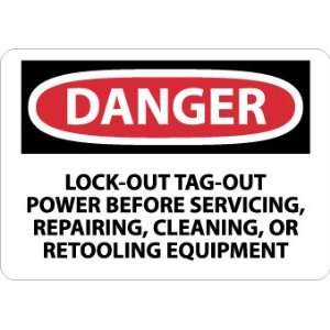   SIGNS LOCKOUT TAGOUT POWER BEFORE SERVICING, R: Home Improvement