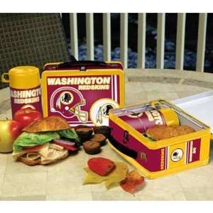  Washington Redskins Tin Lunch Box with Thermos Sports 