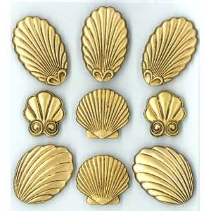    Jolees Boutique Parcel Stamped Seashells: Arts, Crafts & Sewing