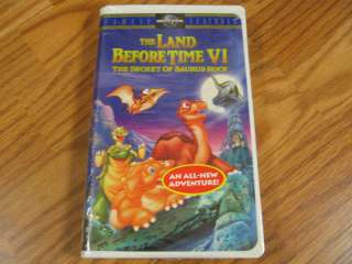 The Land Before Time VI Secret of Saurus Rock, VHS NEW 096898336130 