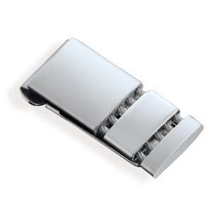   316L Stainless steel money clip with double row cable design. Jewelry