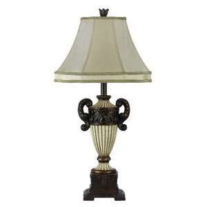  Cal Lighting BO 238TB/8 Woodbury Resin Table Lamp 