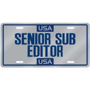 New  Usa Senior Sub Editor  License Plate Occupations  
