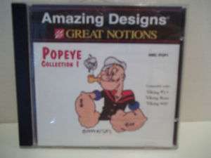 AMAZING DESIGNS POPEYE EMBROIDERY DESIGNS COLLECTION  