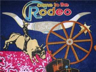 New Western Rodeo Cow Cowboy Boots Bandana Fabric BTY  