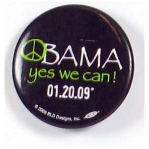  Obama, Yes We Can 1/20/09 pin 