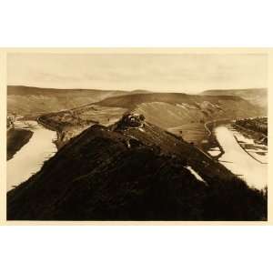  1924 Germany Mosel River Zell Marienburg Photogravure 