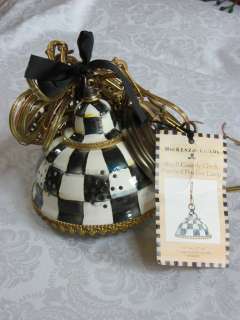 Mackenzie Childs COURTLY CHECK Punched PENDANT LAMP New  