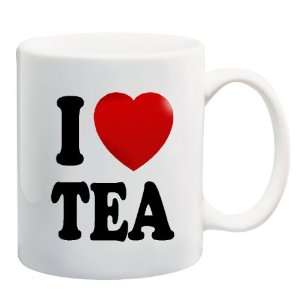  I LOVE TEA Mug Coffee Cup ~ Heart Tea: Everything Else