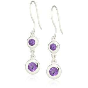 Zina Sterling Silver Sahara Collection Ripple Textured with Amethyst 