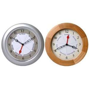 Contemporary Day And Time Clock 