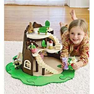  3 Story Tree Trunk Fairy Home Toys & Games