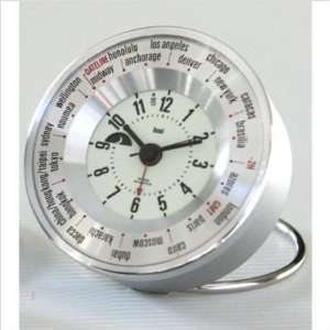  Bai Design 510.CSW World Trotter Alarm Travel Clock in 