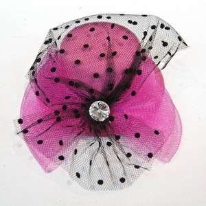 Mink Schmink Goth Lolita Mini Top Hat   Fuschia  