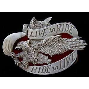    Ride to Live / Ride to Live Eagle Biker Belt Buckle Automotive