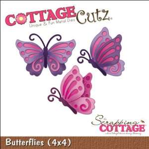 CottageCutz Die 4X4 Butterflies 