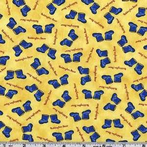  45 Wide Paddingtons ABCs Rainboots Yellow Fabric By 