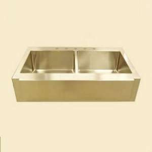   Industries F42D Farm 42 Double Sink in Gold F42D: Home Improvement