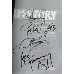 Gene Simmons Kiss Band Signed By 4 Kisstory Book Jsa:  