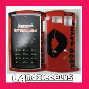 Sanyo Incognito 6760 Hard Phone Case Betty Boop LIPS  