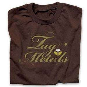  Tag Metals Dago T Shirt   Large/Brown Automotive