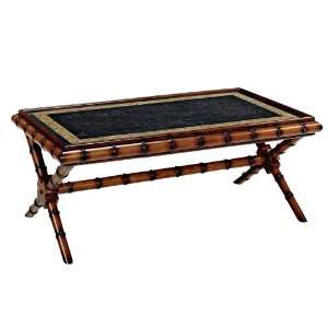    Rectangular Bamboo look Accents Coffee Table