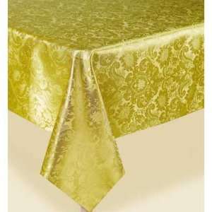  Gold Damask Fabric Tablecover
