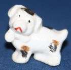 Vintage TINY Japan Charm Dog Figurine 50s Cute Ethnic  