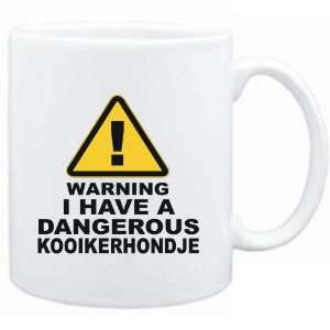  Mug White  WARNING : DANGEROUS Kooikerhondje  Dogs 